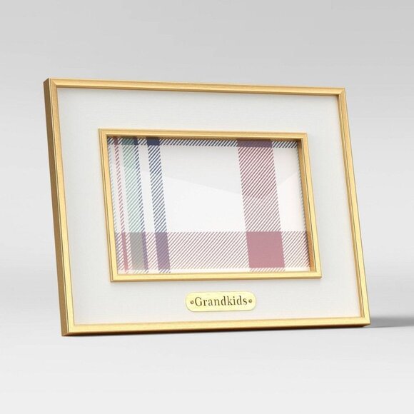4" X 6" 'Grandkids' Holiday Single Image Frame White - Threshold™ - Picture 1 of 4